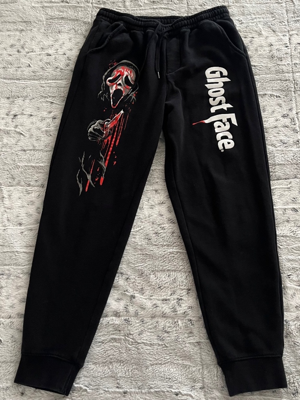 Cavity Colors Ghost Face Scream Joggers Sweatpants Size Adult Small Horror